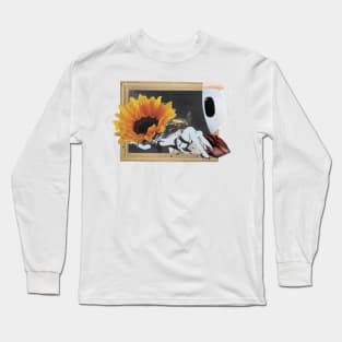 Lay Back ft. Banksy and Sunflowers Long Sleeve T-Shirt